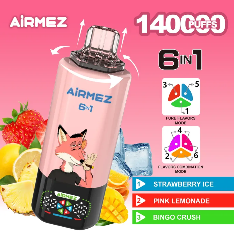 Jednorazowy e-papieros AiRMEZ FOX 6w1 za pobraniem