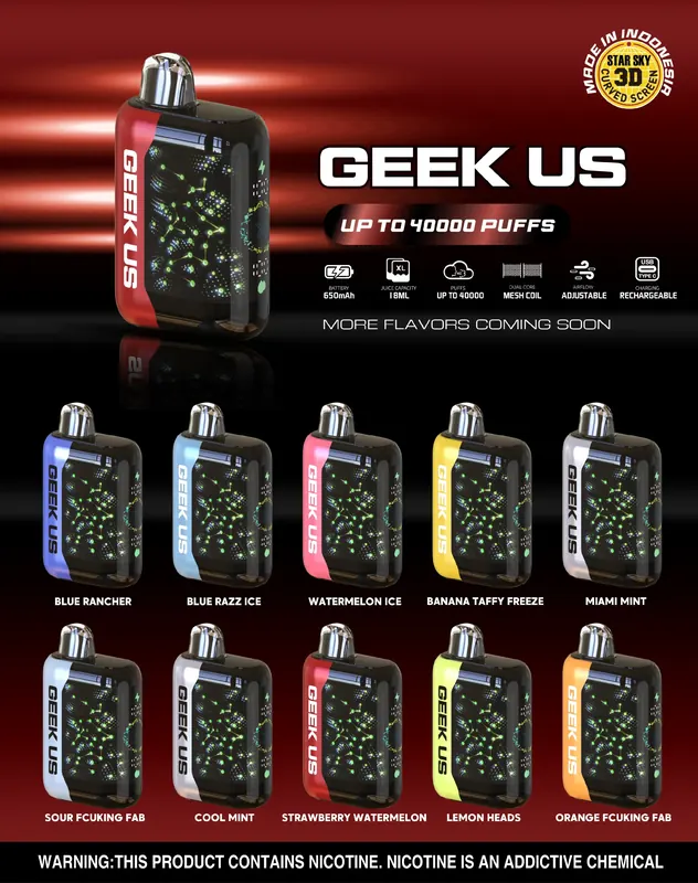 Jednorazowy e-papieros GEEKUS T56 40K za pobraniem
