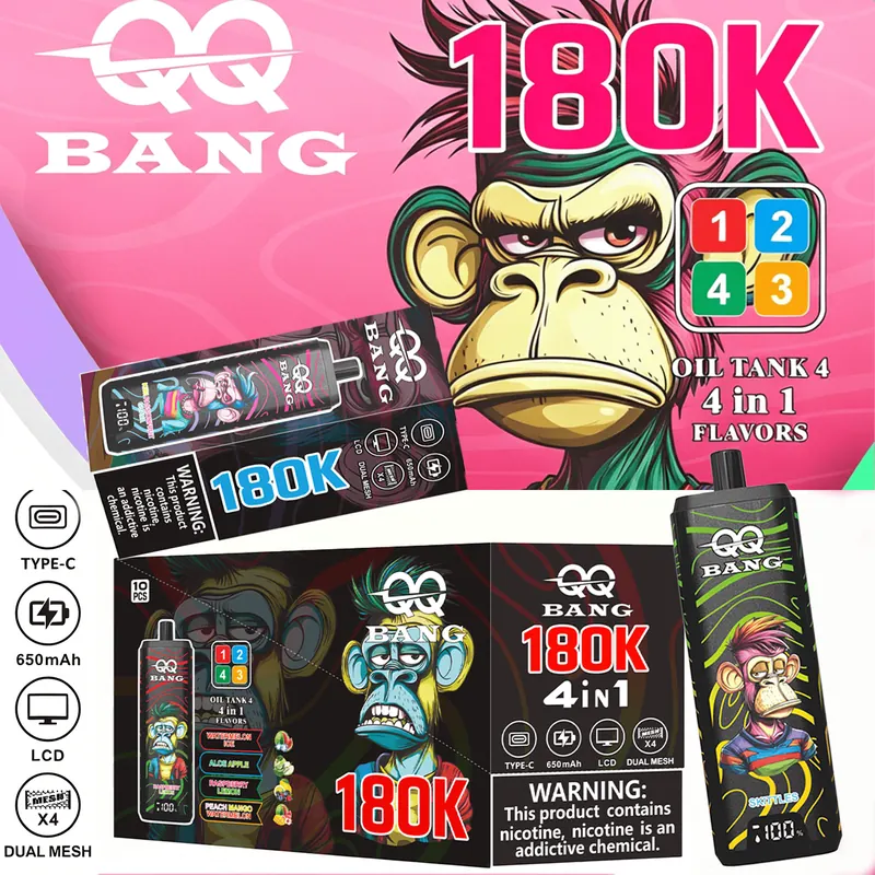 Jednorazowy e-papieros QQ Bang 180K Premium za pobraniem